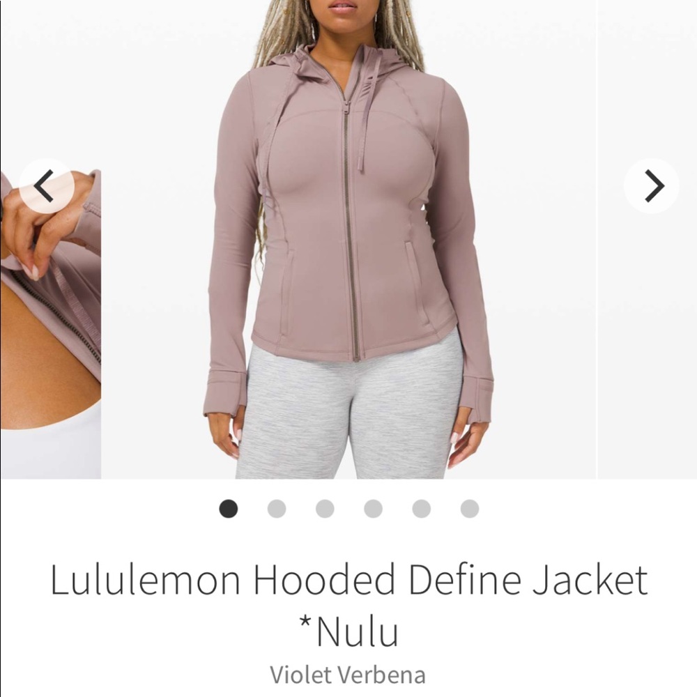 Lululemon Hooded Define Jacket in Violet Verbena